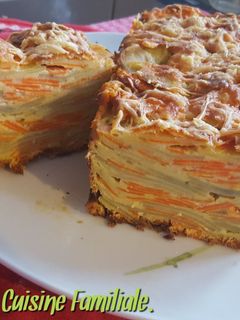 Une photo de Cake invisible carottes, pommes de terre