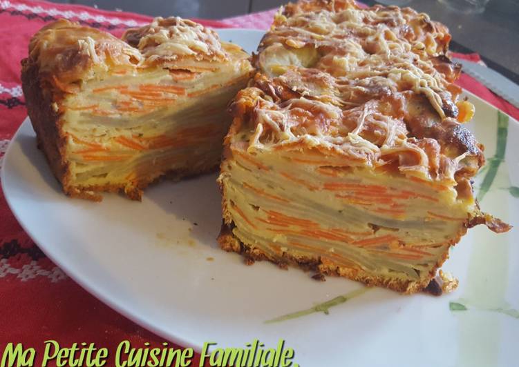 La Meilleur Recette De Cake invisible carottes, pommes de terre