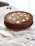 Torta Vegana com Hummus Grão-de-Bico Doce com Cacau e Chocolate