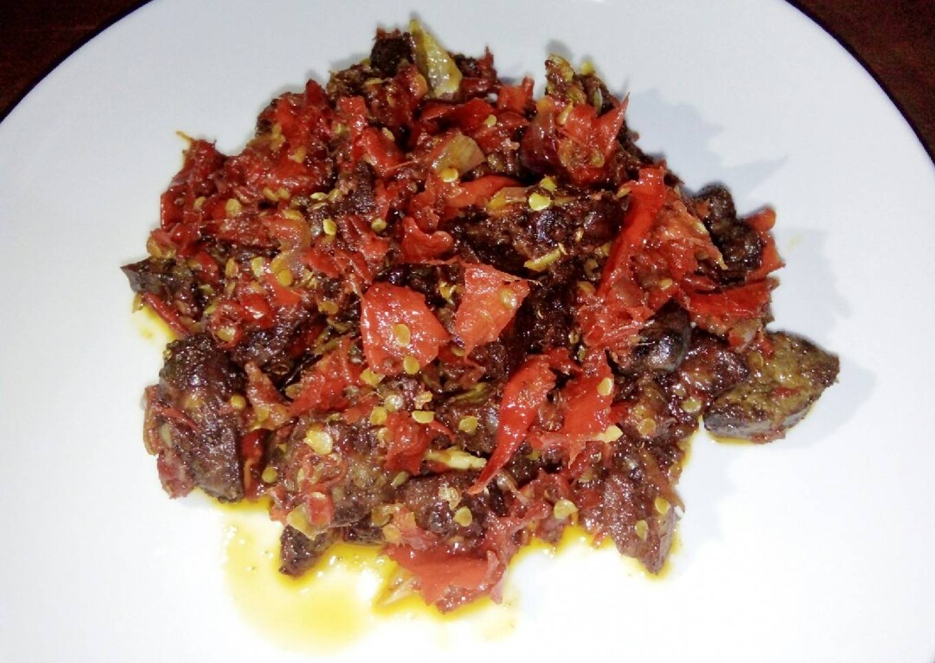 Hati Ayam Balado