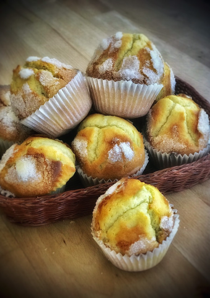 Una foto de Magdalenas con un toque de canela y limón (en Thermomix)
