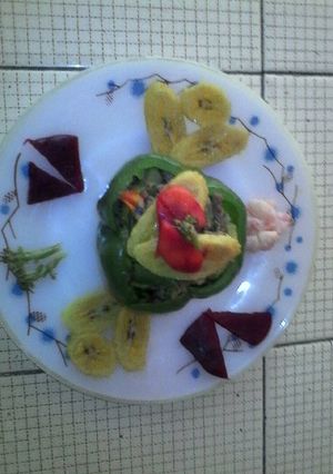 Una foto de Pimentones rellenos