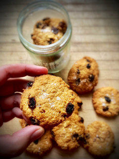 Una foto de Galletas de avena con pasas