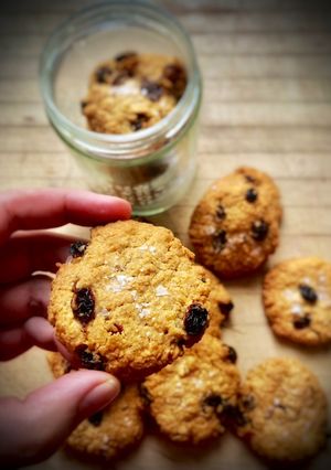 Una foto de Galletas de avena con pasas