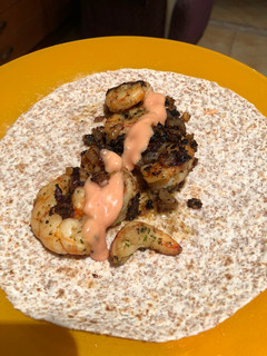 Una foto de Fajitas de gambas
