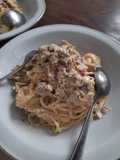 Spaghetti Smoke Beef Creamy Mushroom