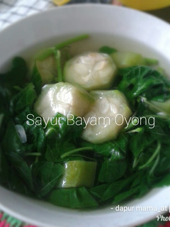Foto resep Sayur Bayam Gambas/Oyong ala Mimi Firda