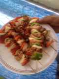 Brocheta de pollo a la parrilla 🍡