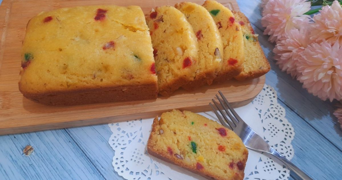 Eggless Fruit Cake Without Oven Recipe by Naheed Alam - Cookpad