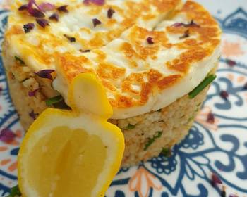 Ultimate Prepare Recipe Squeaky cheese and herbed couscous Savory Delicious