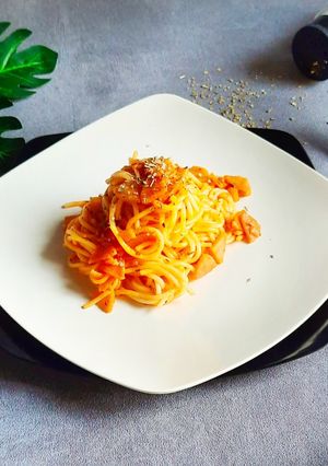 Foto resep 06. SPAGHETTI SOSIS BOLOGNISE
