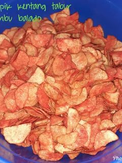Foto resep Kripik kentang bumbu balado