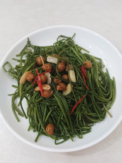 樹子炒水蓮 的食譜成品照片