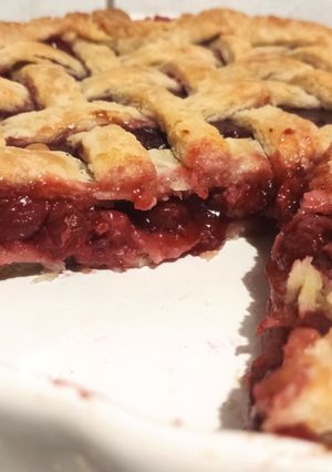 Amerikai meggyes pite recept fotója