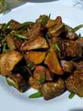 Tumis bakso tempe semangit