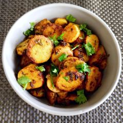 A picture of Arbi Stir Fry.