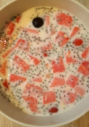 Foto resep Sop buah biji selasih