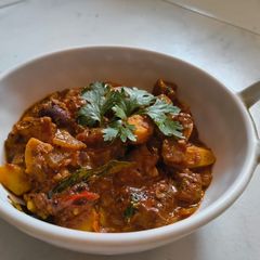 A picture of Jackfruit seeds sabji.
