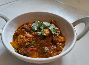 A picture of Jackfruit seeds sabji.