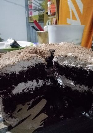 Una foto de Torta de chocolate con chantilly