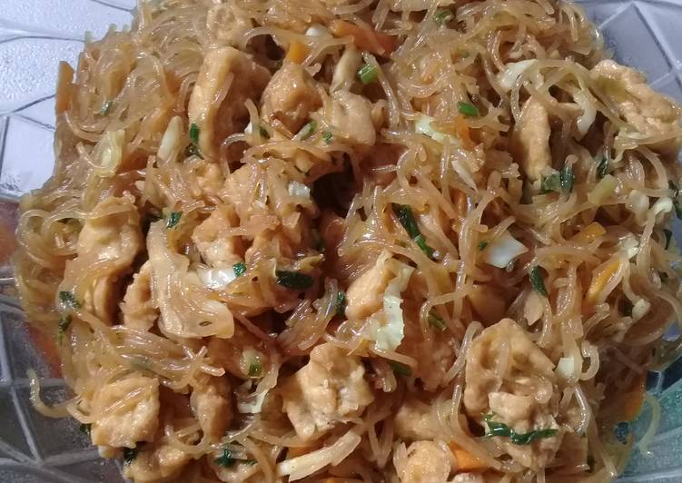 Resep Mie bihun tahu kecap Lezat
