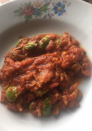 Foto resep Sambal terasi pete teri