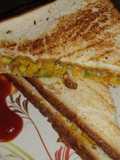 কর্ণ বেল পেপার স্যান্ডউইচ(Corn bell pepper sandwich recipe in Bengali)