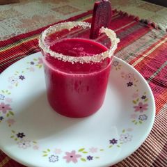 A picture of Super healthy Pomegranate smoothie.