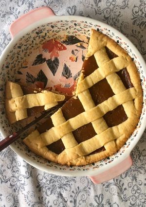 Una foto de Pastafrola de membrillo