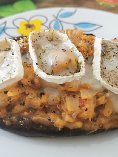 Una foto de Berenjena rellena