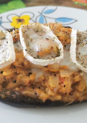 Una foto de Berenjena rellena
