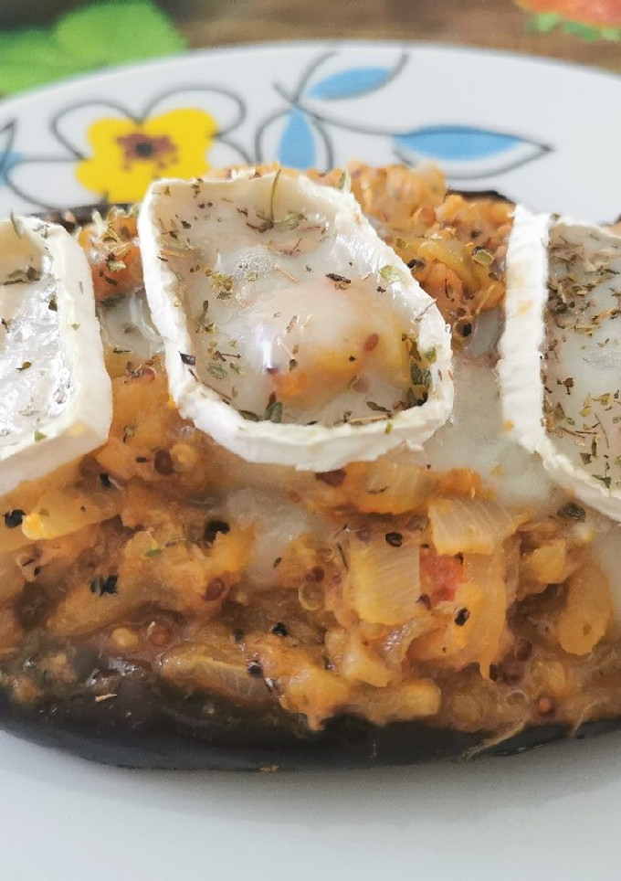 Una foto de Berenjena rellena