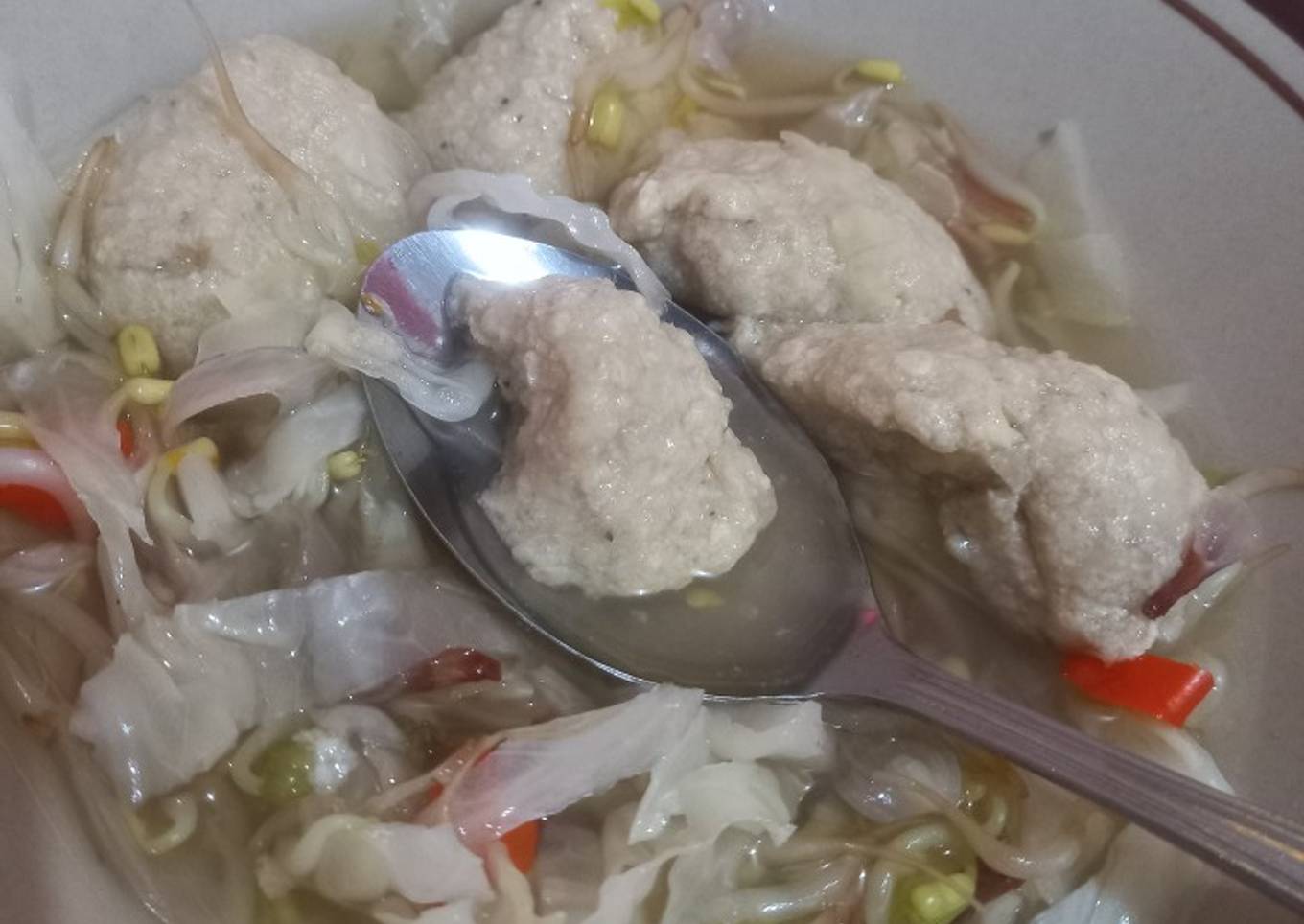 Bakso tahu udang tanpa tepung (diet)