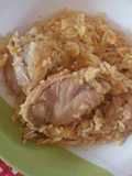 Guisado de sobrecoxa com arroz
