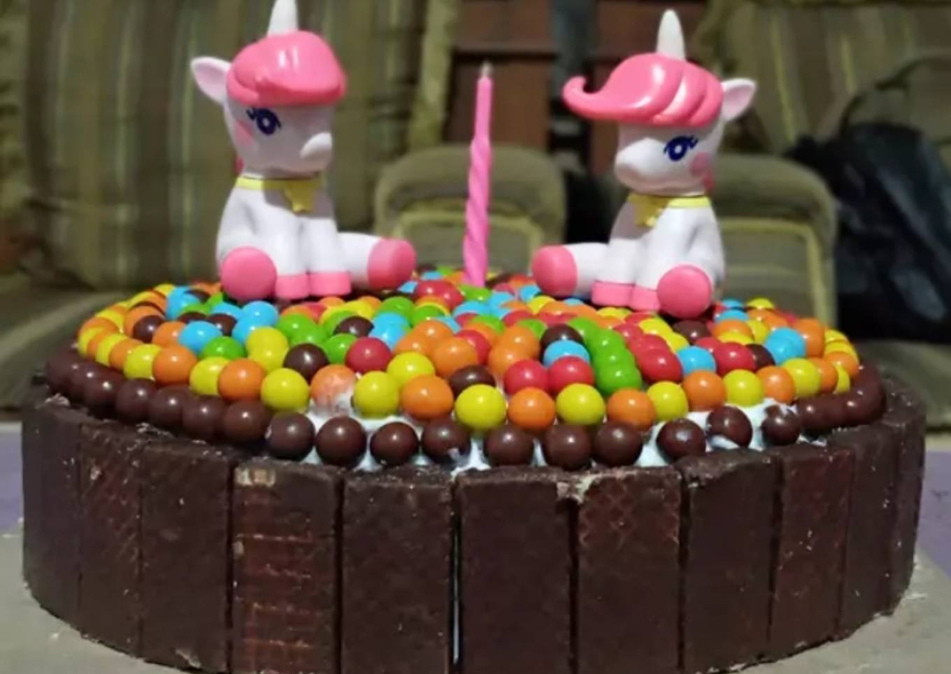 Kue Ulang Tahun Anak (Base Cake Brownies Kukus Ny.Liem)