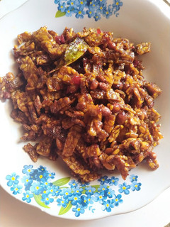Foto resep Tempe orek kacang tanah