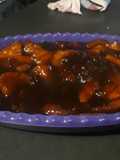 Frito con arrope de tuna