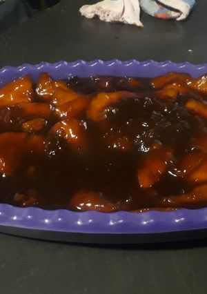 Una foto de Frito con arrope de tuna