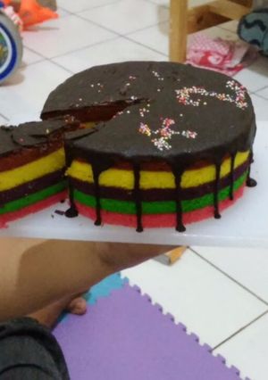 Foto resep Rainbow Cake Ny. Liem