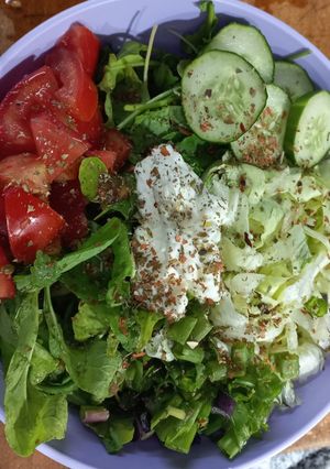 Una foto de Ensalada de hojas verdes