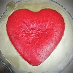A picture of Eggless Red Velvet Cake.