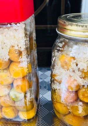Hình của món Tắc ngâm đường phèn.
