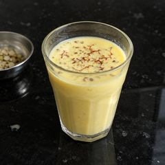 Almond Saffron Milk A picture of Almond Saffron Milk.