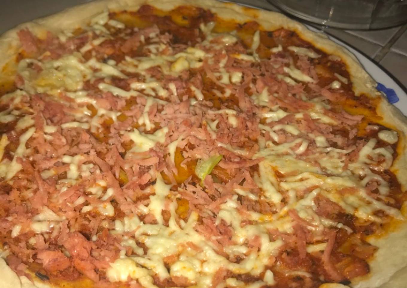 Pizza de microondas súper fácil