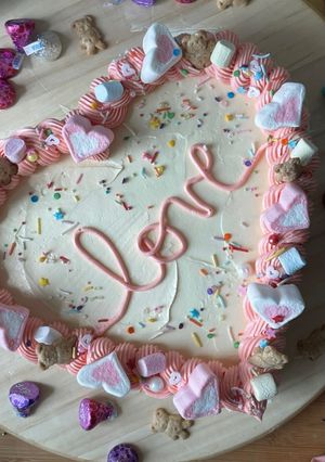 Una foto de Pastel de San Valentín