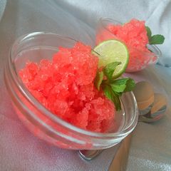 A picture of Watermelon granita.