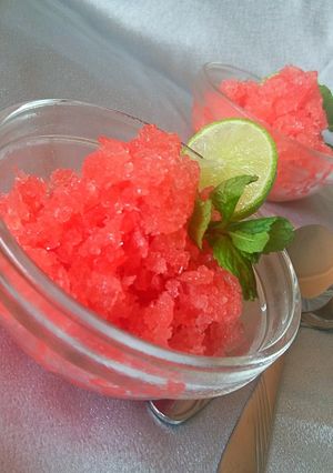 A picture of Watermelon granita.