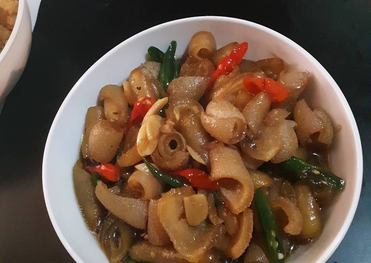 How to Make Perfect Tumis kikil cabe ijo