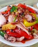 Stir Fried Squid and Vegetables (Mực xào rau củ ngon giòn)