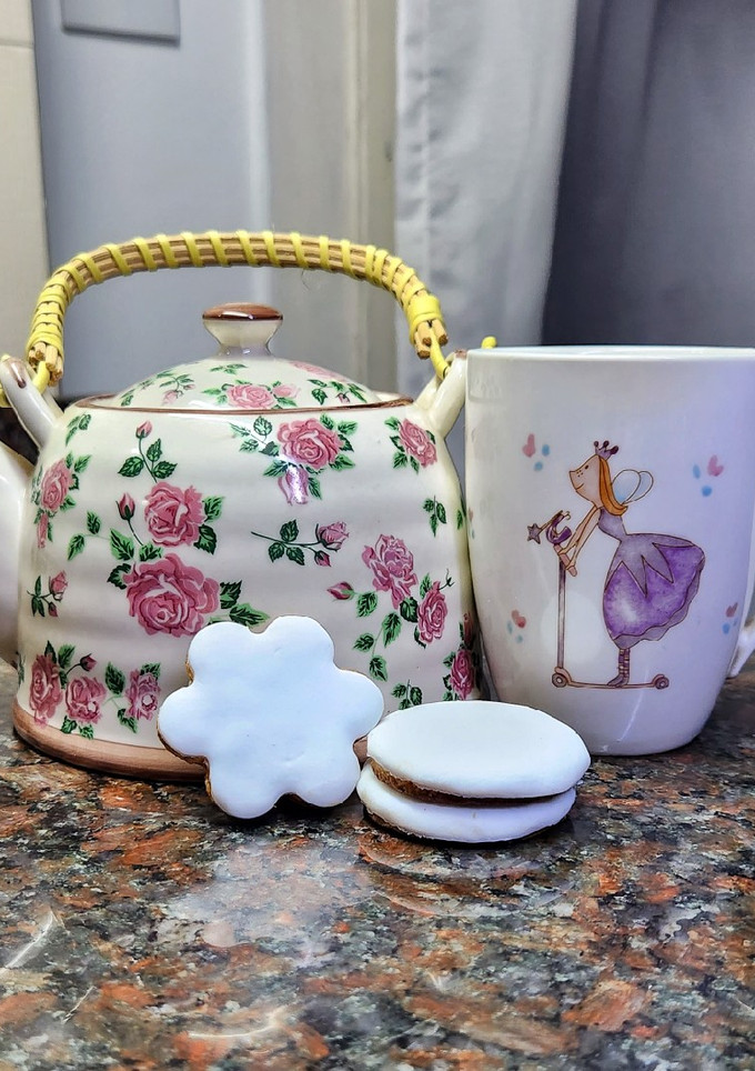 Una foto de Galletitas de vainilla con fondant